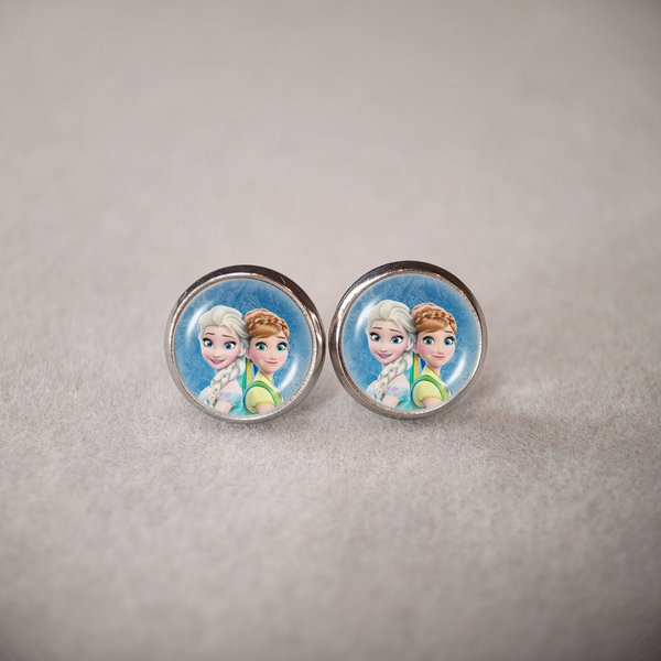 Edelstahl Ohrringe für Kinder - Anna und Elsa