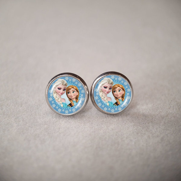 Edelstahl Ohrringe für Kinder - Anna und Elsa